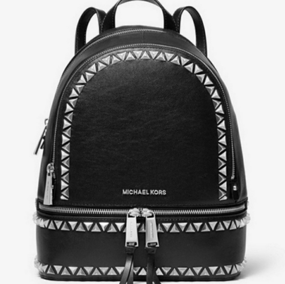 Michael Kors Bags Last Michael Kors Rhea Studded Md Backpack Black